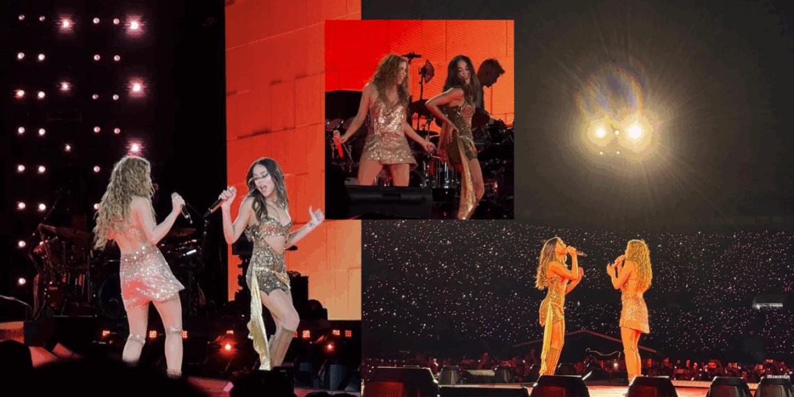 Shakira sorprende al invitar al escenario a Danna a cantar "Soltera" en Ciudad de México
