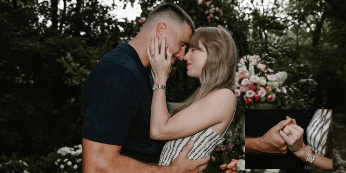 Taylor Swift junto a su ahora prometido, Travis Kelce, han anunciado su compromiso a través de sus redes sociales
