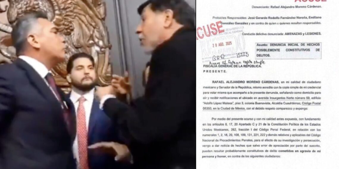 Alejandro Moreno Alito presenta denuncia contra Fernández Noroña