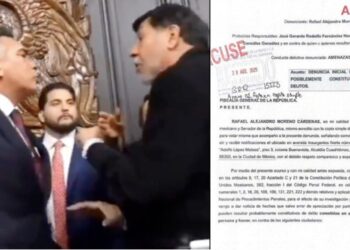 Alejandro Moreno Alito presenta denuncia contra Fernández Noroña