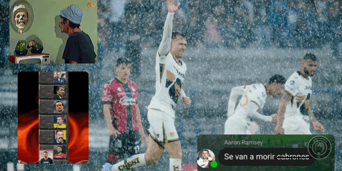 Aaron Ramsey anota su primer gol en Pumas, genera memes por aparente "maldición"