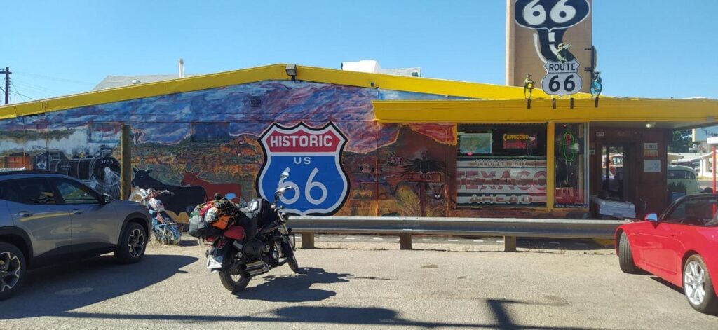 Arantxa en la Ruta 66.