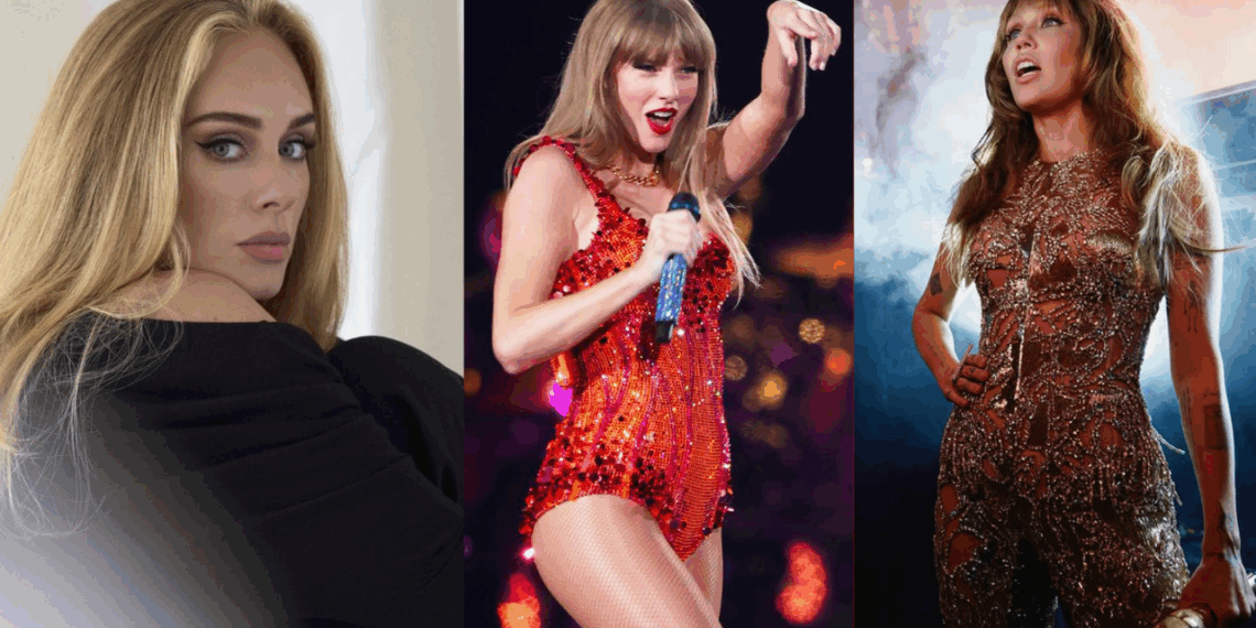 Adele, Miley Cyrus y Taylor Swift como las posibles candidatas para el Super Bowl 2026
