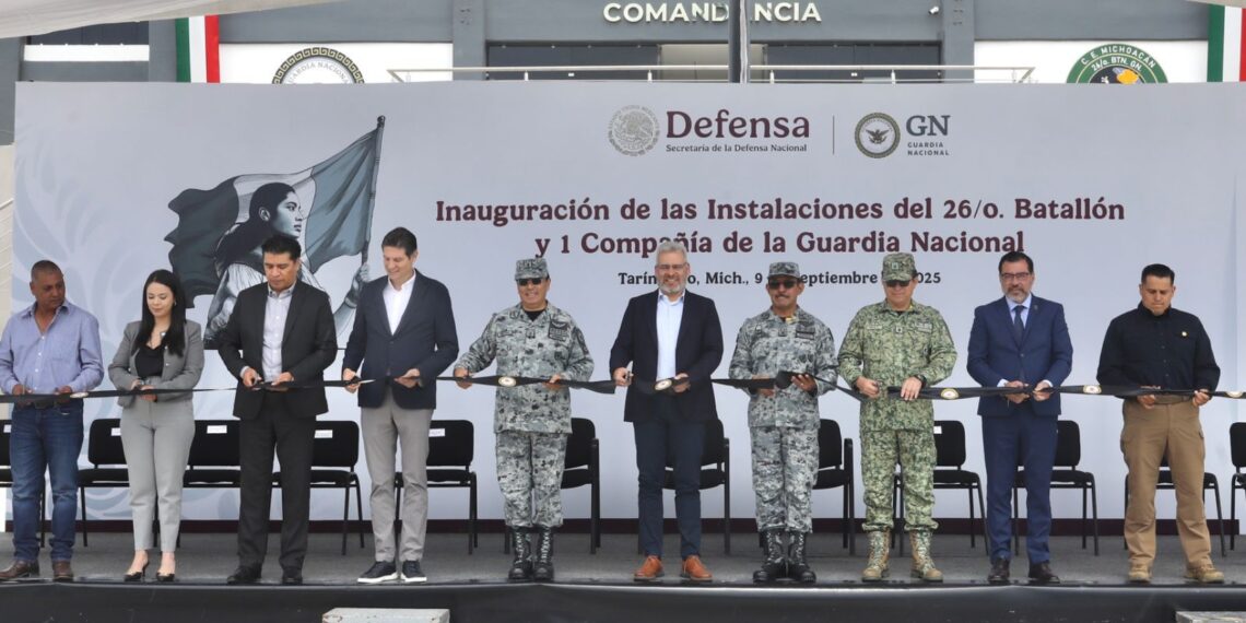 Gobierno de Michoacán inaugura cuartel de la Guardia Nacional