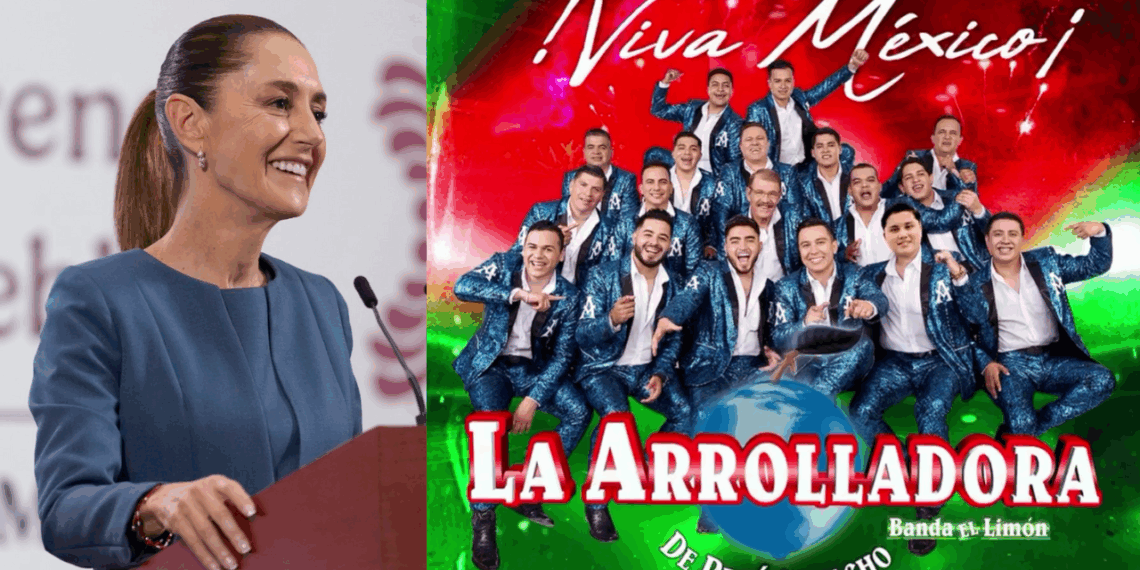 La Arrolladora Banda El Limón es la agrupación estrella del Grito en el Zócalo