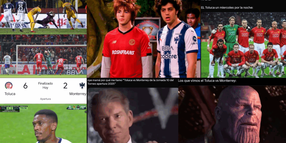 La burla viral con memes tras la derrota 6-2 de Rayados vs Toluca