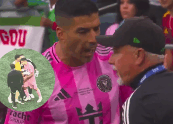 Luis Suárez escupe al cuerpo técnico del Seattle Sounders tras final de la Leagues Cup 2025