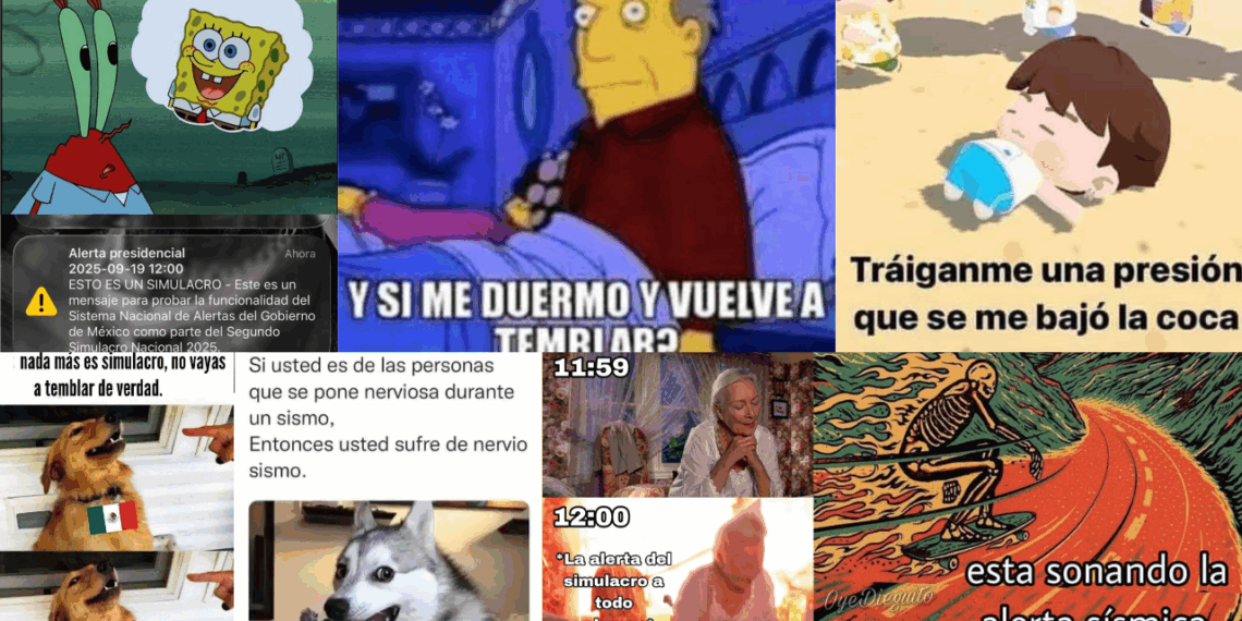 Los mejores memes del Simulacro 2025 por la Alerta Sísmica masiva
