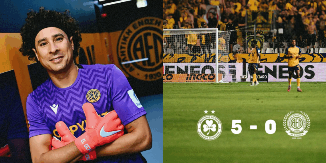 Guillermo “Memo” Ochoa es goleado en su debut con el AEL Limmasol