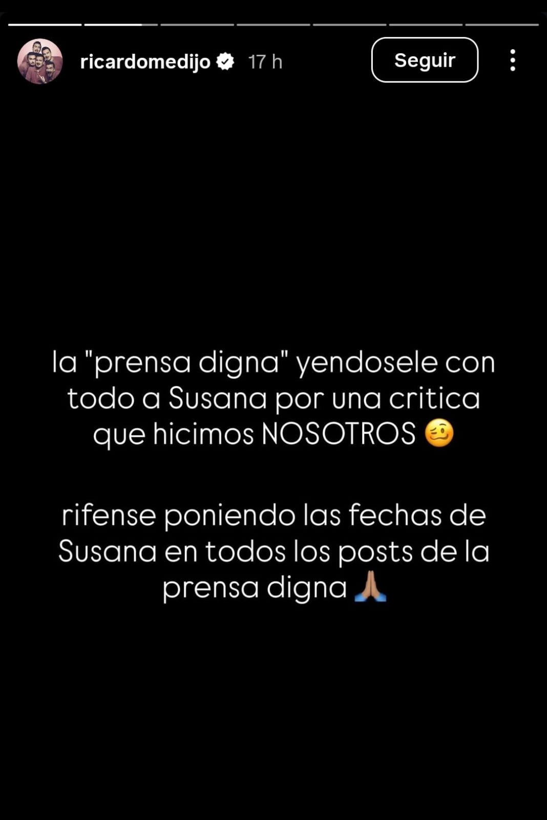 Ricardo Pérez defiende a Susana Zabaleta tras abucheos de la prensa