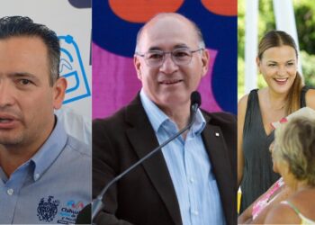 Marco Bonilla, Enrique Galindo y Cecilia Patrón