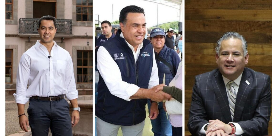 Luis Nava, Felifer Macías y Santiago Nieto, aspirantes a la gubernatura de Querétaro.