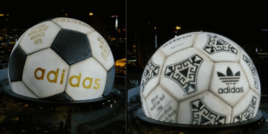 Adidas presenta la fecha de revelación del balón para el Mundial 2026 en The Sphere