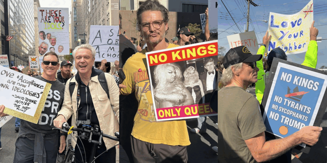 Pedro Pascal, Jon Bon Jovi Jamie Lee Curtis y más celebridades se suman al “No Kings Day”