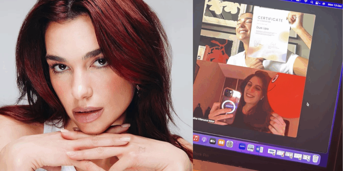 Dua Lipa “se gradúa” en español: celebra su certificado GCSE