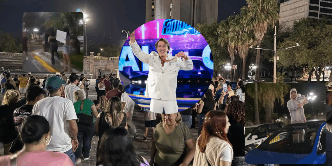 Regios invaden la Macroplaza para festejar triunfo de Aldo De Nigris en “La Casa de los Famosos México”