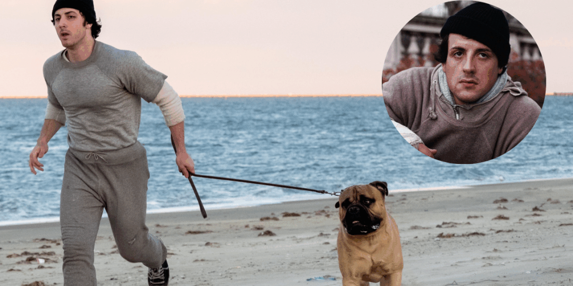 Primeras imágenes de Anthony Ippolito como Sylvester Stallone en I Play Rocky