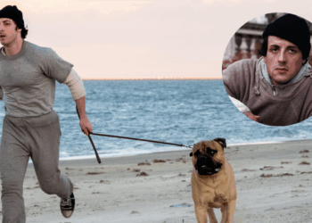 Primeras imágenes de Anthony Ippolito como Sylvester Stallone en I Play Rocky