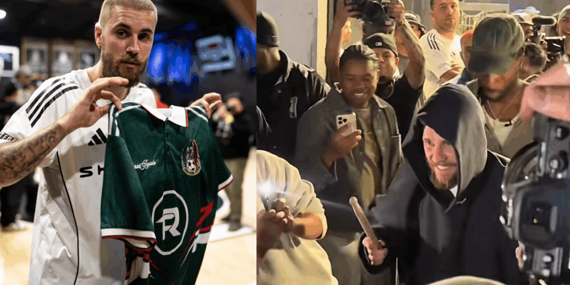 Justin Bieber sorprende al tocar con una banda sinaloense en Los Ángeles