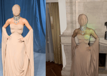 Kim Kardashian sorprende con un look extraño en la gala del Museo de la Academia