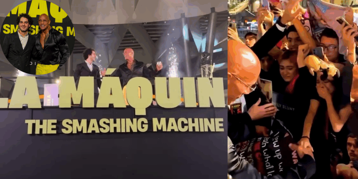 La Roca conquista la Ciudad de México durante la promoción de su nueva película “La Máquina”