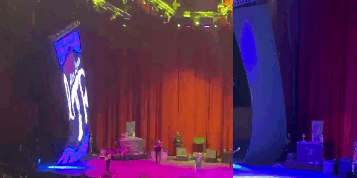 Pantalla cae durante concierto de “El Tri” en el Auditorio Nacional