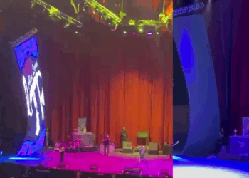 Pantalla cae durante concierto de “El Tri” en el Auditorio Nacional