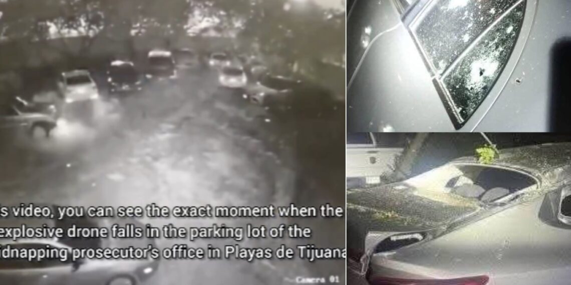 ataque con drones en Tijuana