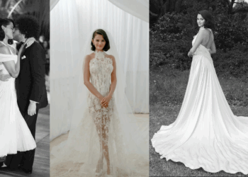 Selena Gomez deslumbra con tres vestidos de novia de Ralph Lauren en su boda con Benny Blanco