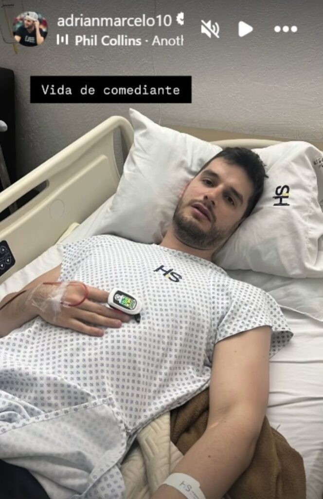 Adrián Marcelo internado