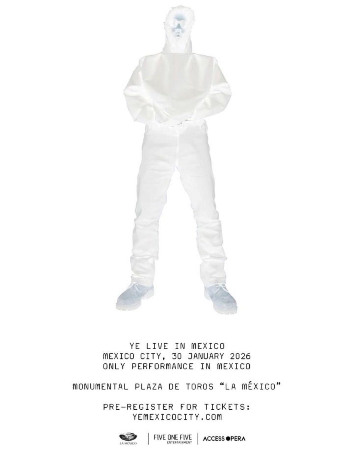 Anuncio de Kanye West en México.