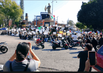 Protesta en Uruapan