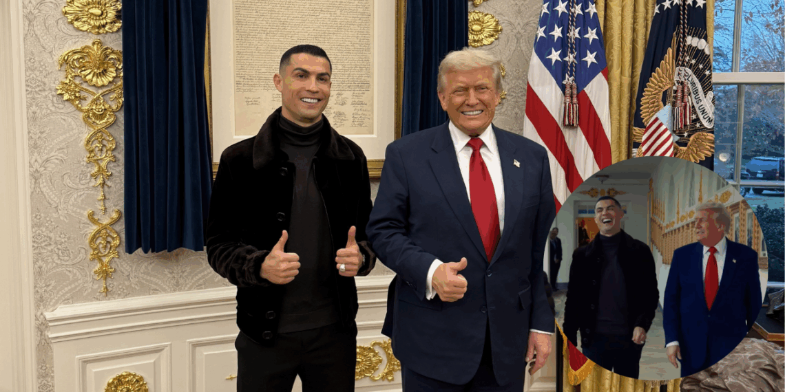 Cristiano Ronaldo acude a cena en la Casa Blanca junto a Donald Trump