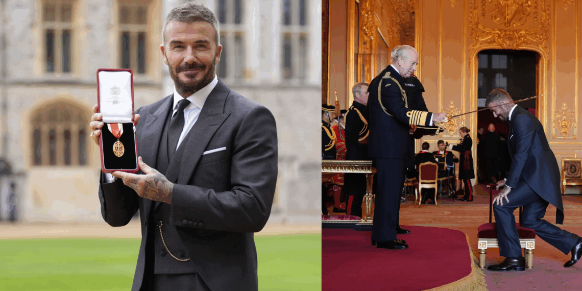 David Beckham se vuelve de la realeza: es nombrado caballero por Carlos III