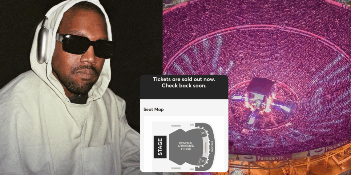 Kanye West convierte en sold out su concierto en México sin estar en venta general