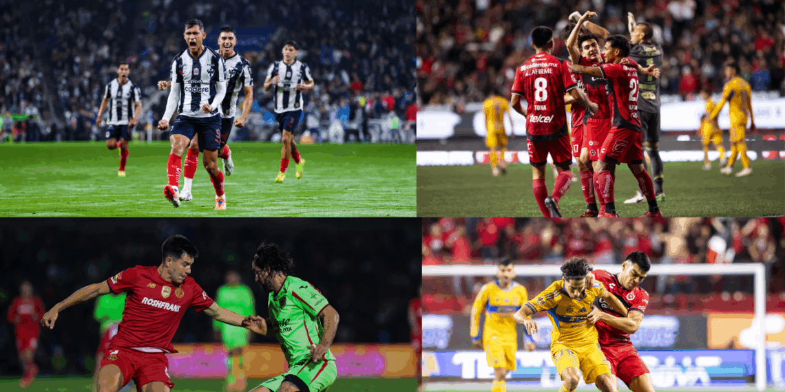Cuartos de Final AP 2025: Toluca y Rayados sacan ventaja, Xolos golea a Tigres