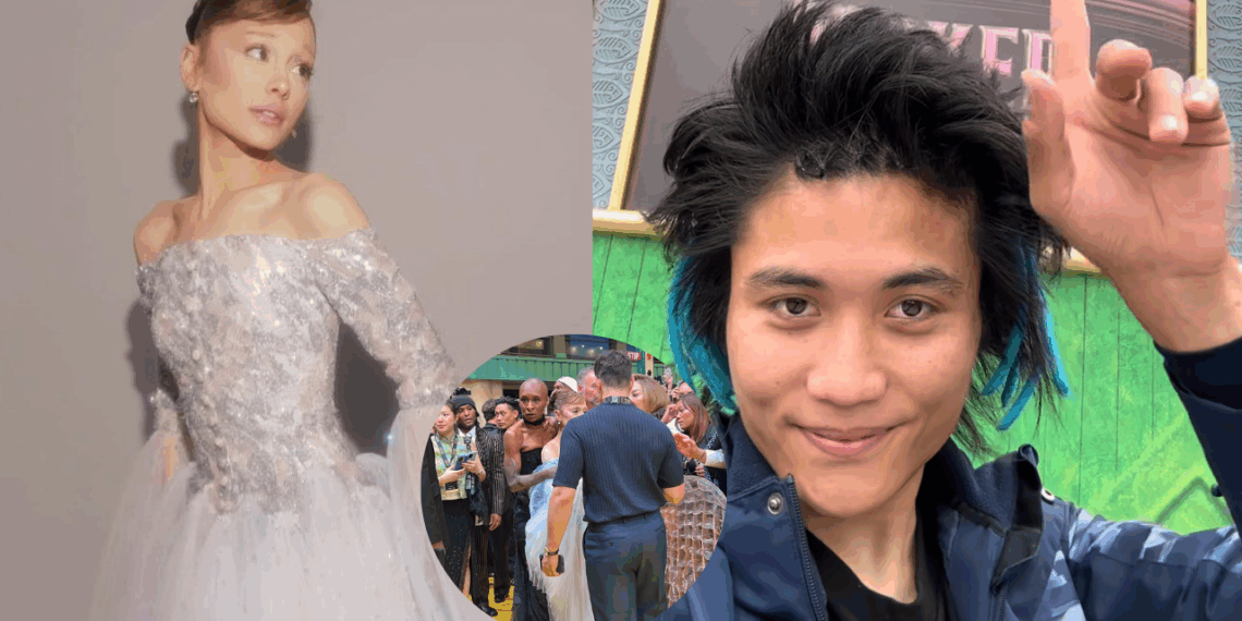 Hombre que agarró a Ariana Grande en estreno de Wicked: For Good fue acusado por alterar el orden público