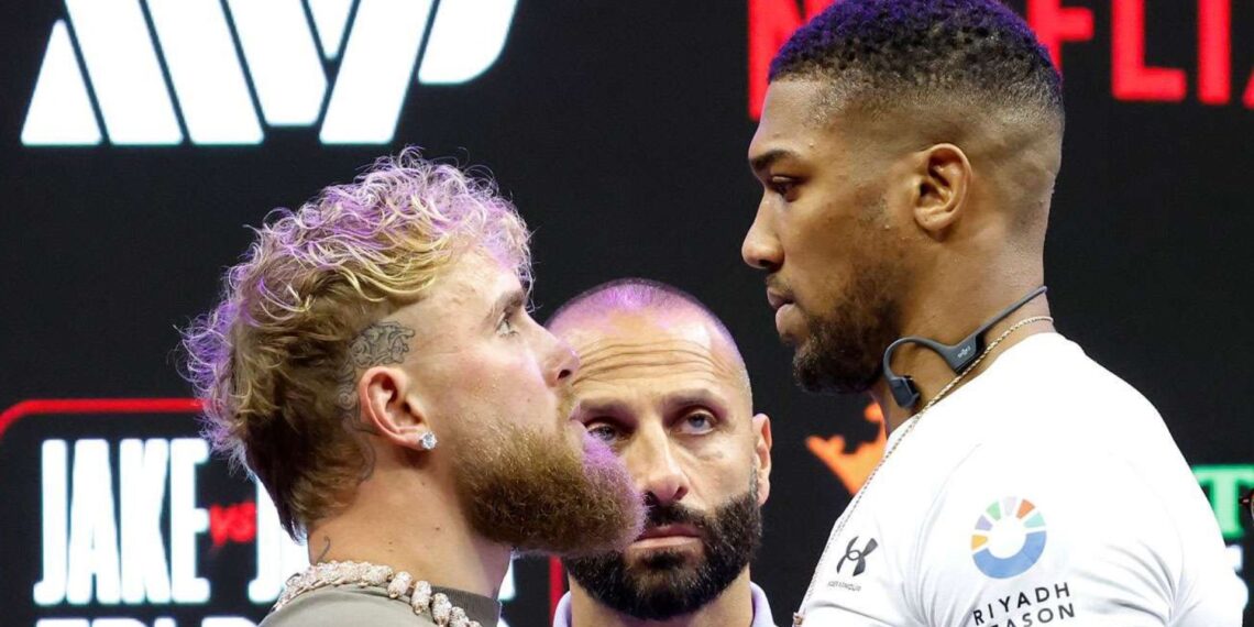 Horarios, dónde ver y más sobre la pelea de Jake Paul vs Anthony Joshua