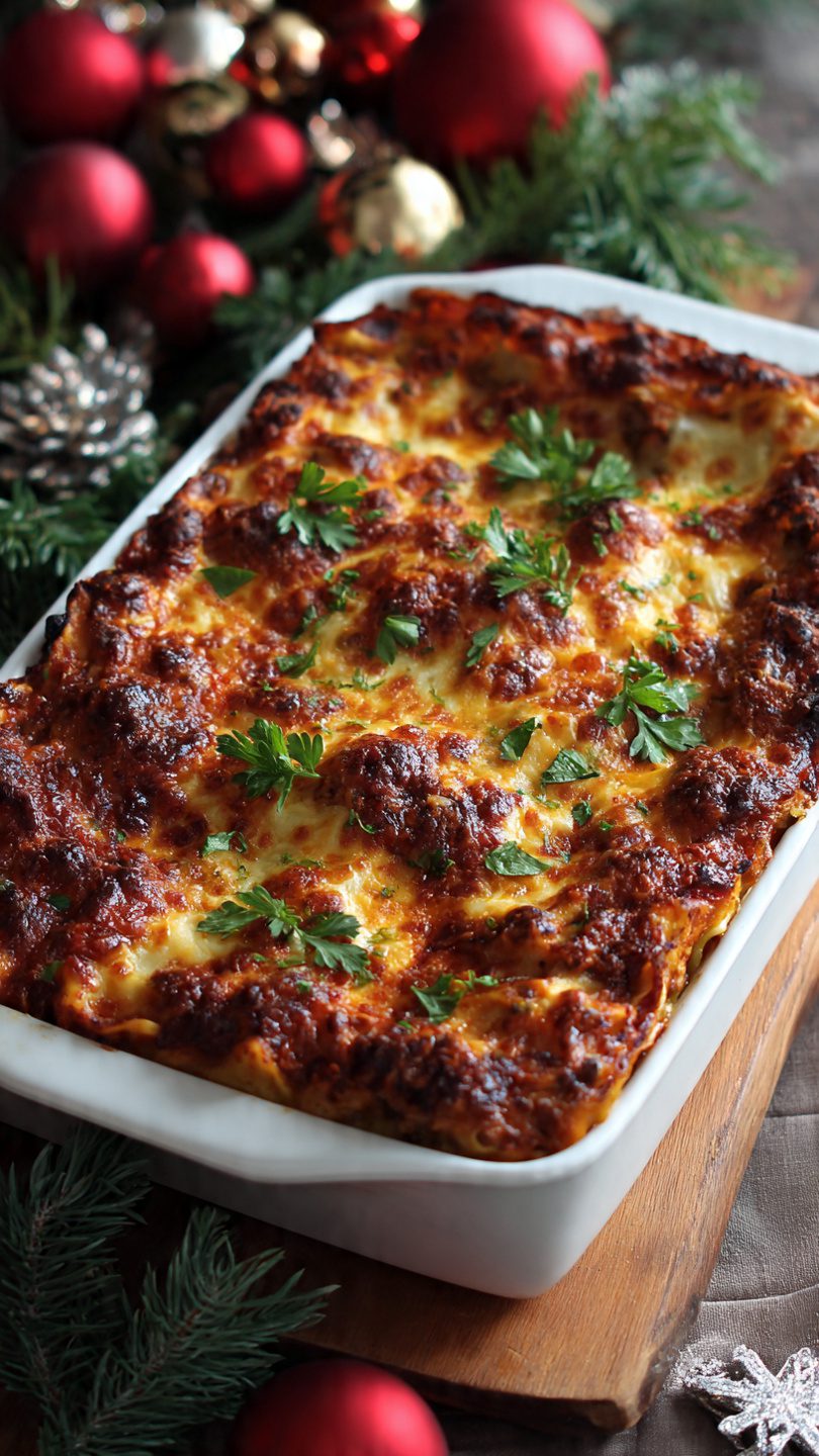 Lasagna navideña