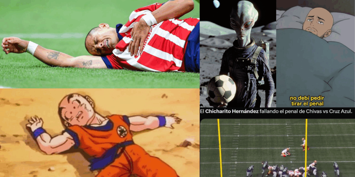 Los memes no perdonan a Javier “Chicharito” Hernández por su penal fallado ante Cruz Azul