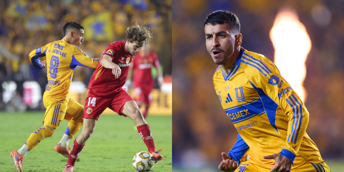 Tigres vence 1-0 al Toluca en la Final de Ida y está a un paso de la novena
