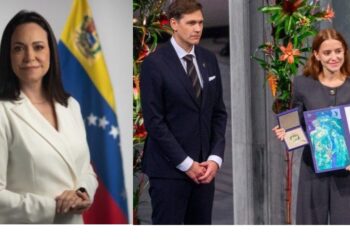 Hija de María Corina Machado recibe Premio Nobel de la Paz