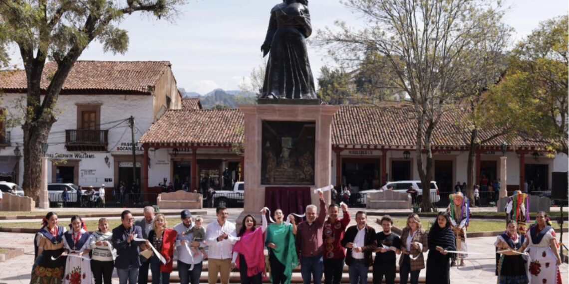Plaza Gertrudis Bocanegra, en Pátzcuaro.