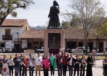 Plaza Gertrudis Bocanegra, en Pátzcuaro.