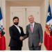 Gabriel Boric Font recibe en Palacio de La Moneda al presidente electo, José Antonio Kast