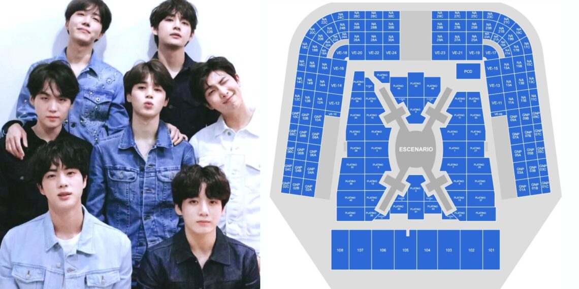 Ticketmaster releva el mapa oficial del concierto de BTS en México