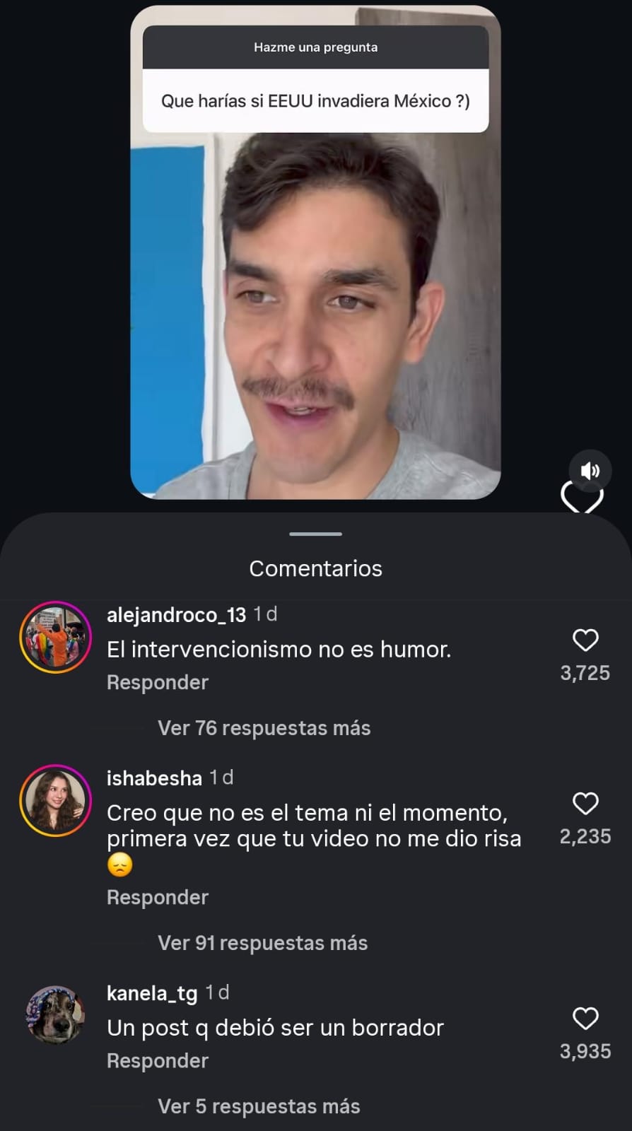 Andrés Johnson desata polémica en redes tras video sobre intervención de Estados Unidos