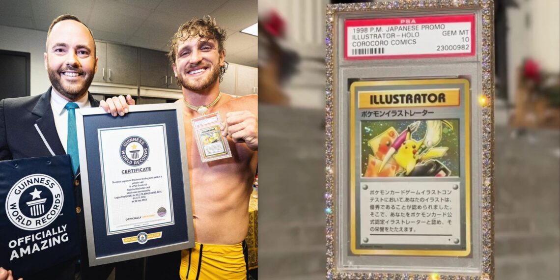 Logan Paul pone a subasta la carta Pokémon más cara del mundo