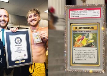 Logan Paul pone a subasta la carta Pokémon más cara del mundo