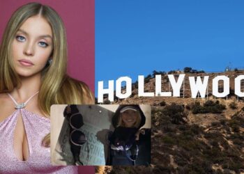 Sydney Sweeney podría enfrentar cargos tras colgar sostenes en el cartel de Hollywood